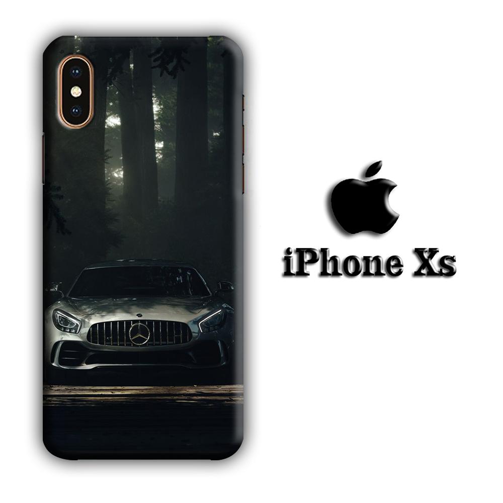 Car Mercedes In The Forest coque 3D iPhone Xs