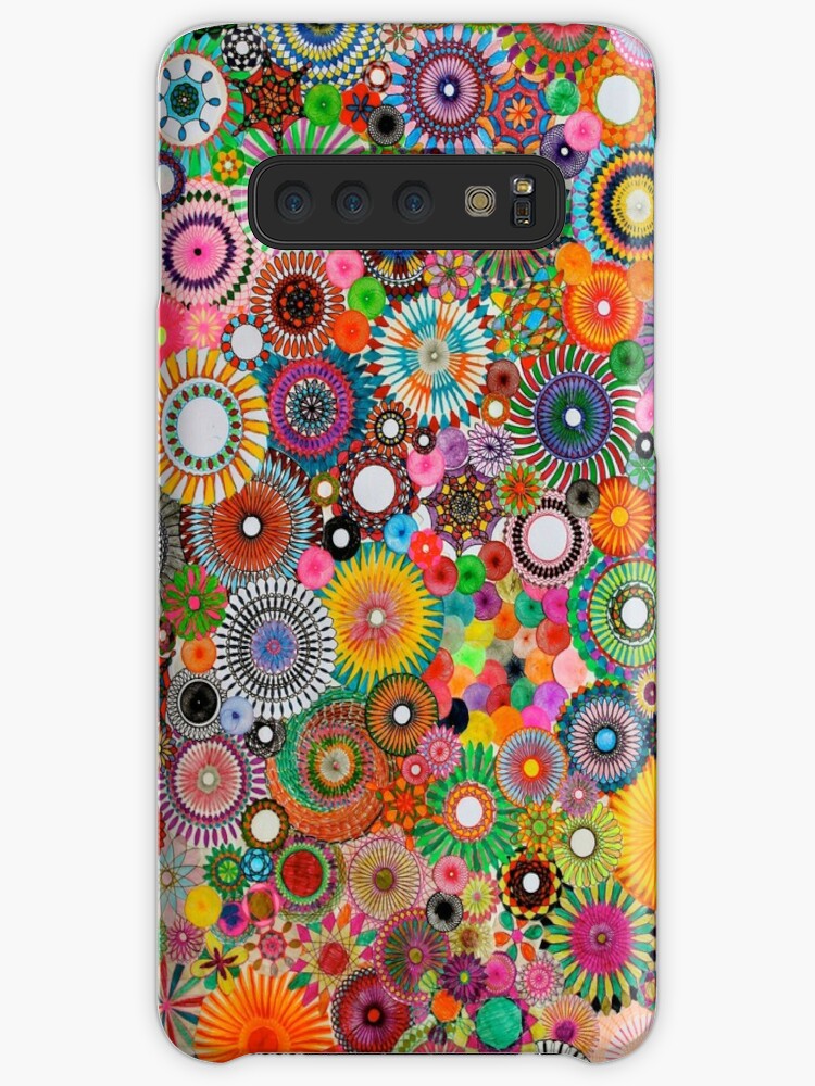 Childhood Dreams a colourful spirograph drawing! Coque Samsung S10
