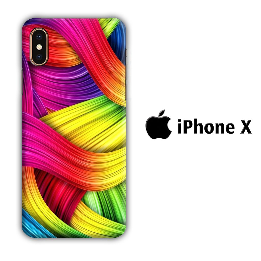 Colour Rainbow coque 3D iphone X