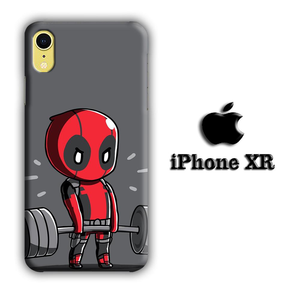 Deadpool Gym coque 3D iPhone XR
