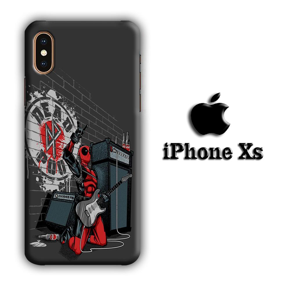 Deadpool Live Jamming coque 3D iPhone Xs