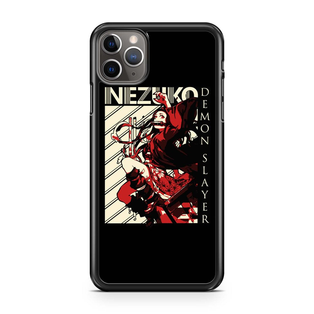 coque custodia cover case fundas hoesjes iphone 11 pro max 5 6 6s 7 8 plus x xs xr se2020 pas cher p9270 Demon Slayer Nezuko Kimetsu No Yaiba Iphone 11 Pro Max Case