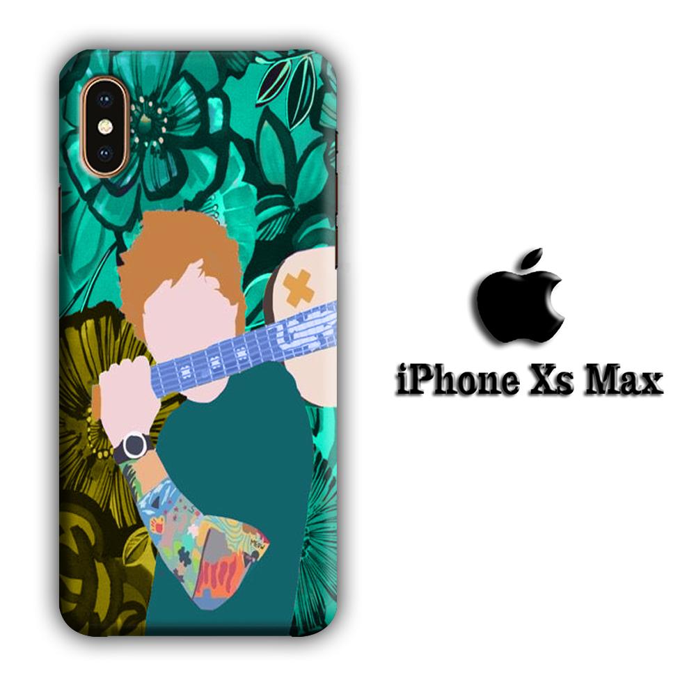Ed Sheeran Flowers Background coque 3D iPhone Xs Max