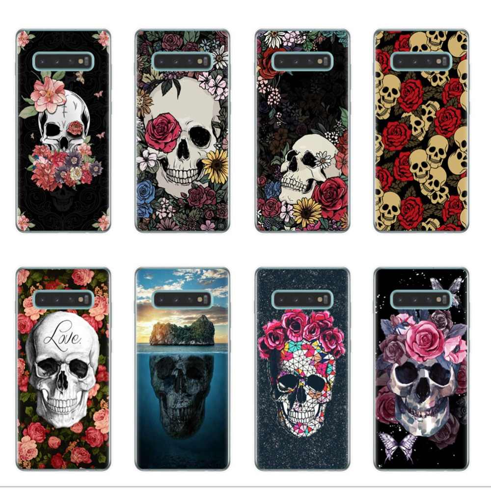 Flower Skull Coque Samsung S10