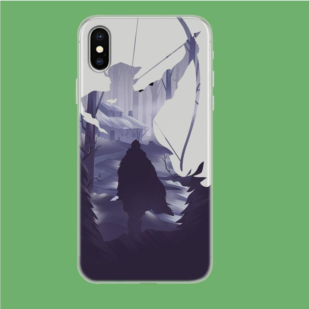 Game of Thrones Arrow coque clear iphone X