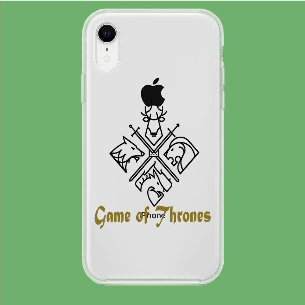 Game of Thrones Logo Gold coque clear iphone XR