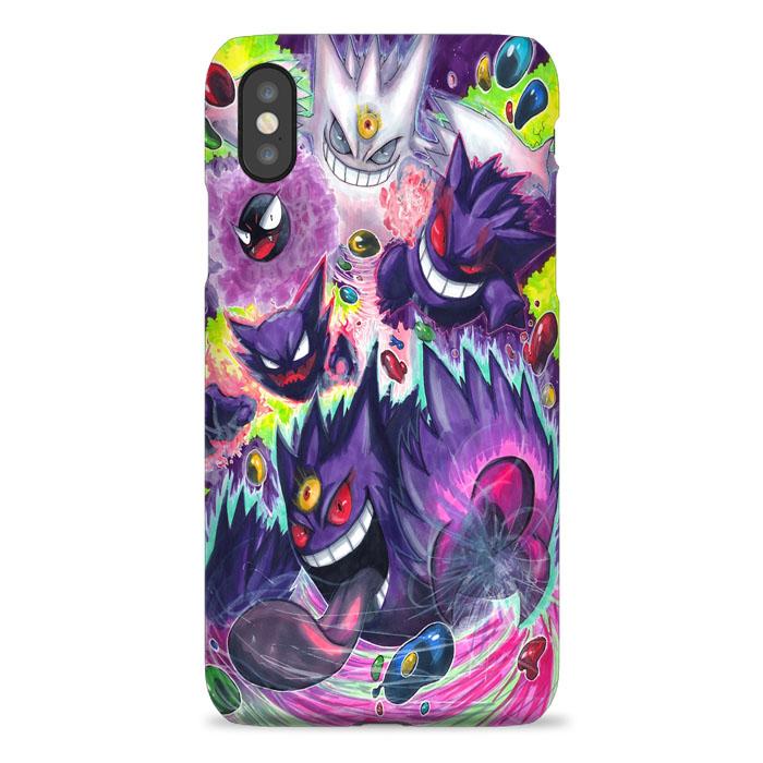 Coque iphone 5 6 7 8 plus x xs 11 pro max Gastly Haunter Gengar Mega Gengar And Shiny Mega Gengar