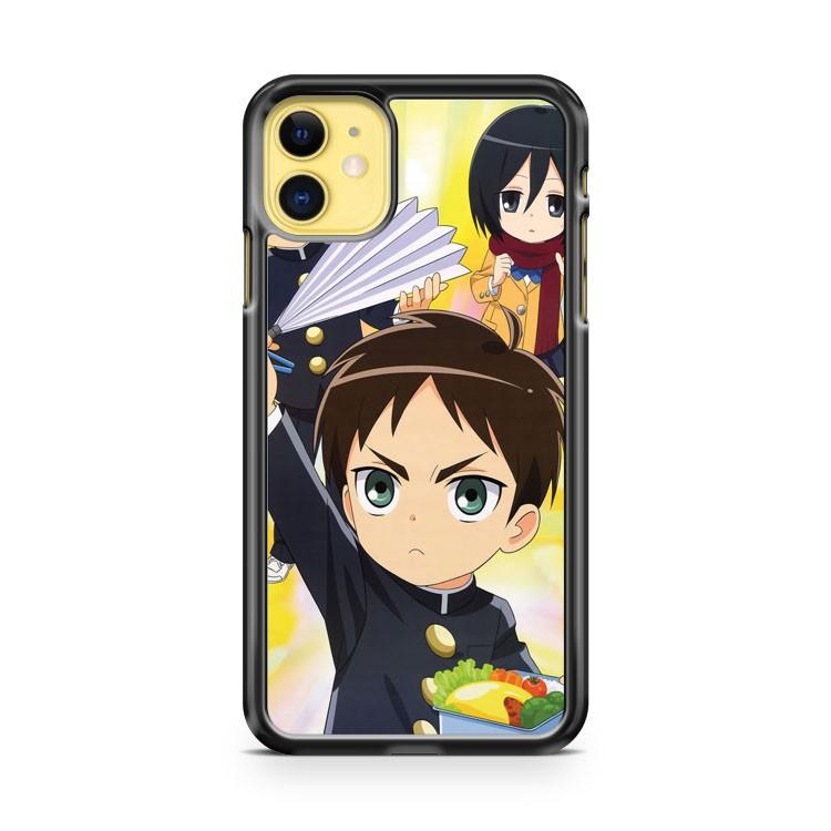 Attack On Titan Eren Yeager Mikasa Ackerman iphone 5/6/7/8/X/XS/XR/11 pro case cover