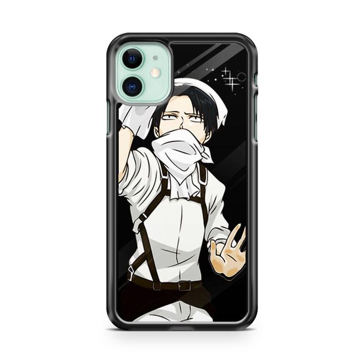 Attack on Titan Captain Levi iphone 5/6/7/8/X/XS/XR/11 pro case cover