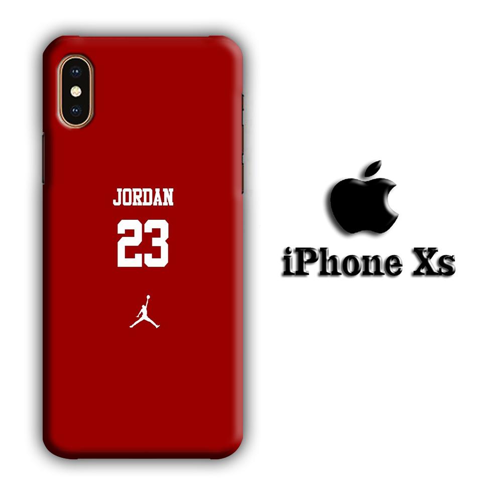 Jordan Maroon 23 coque 3D iPhone Xs