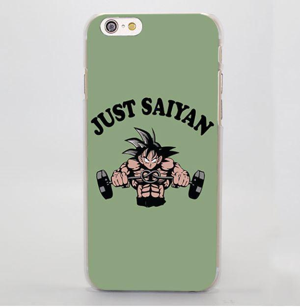 Just Saiyan Son Goku Train Gym Simple Hard iPhone 4 5 6 7 Plus coque