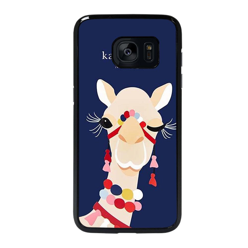 coque custodia cover fundas hoesjes j3 J5 J6 s20 s10 s9 s8 s7 s6 s5 plus edge D29371 KATE SPADE CAMEL APPLIQUE #1 Samsung galaxy s7 edge Case