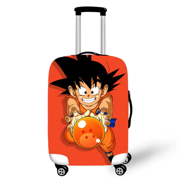 Kid Goku Catching Dragon Ball Orange Suitcoque Protective Cover