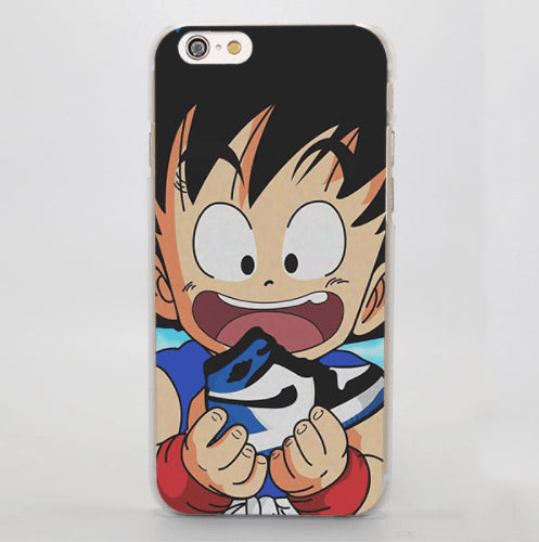 Kid Goku Eat Yummy Cake Dragon Ball Cute iPhone 5 6 7 Plus coque