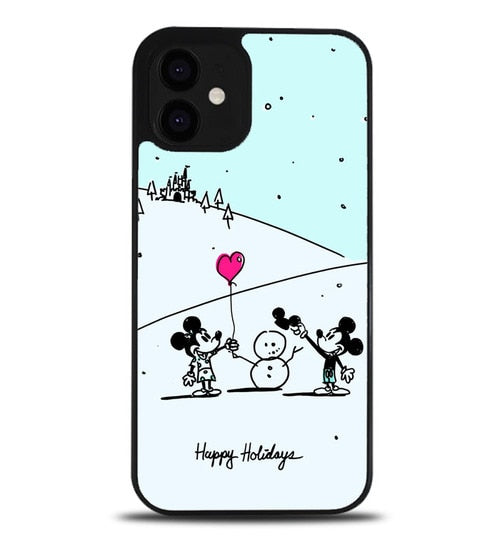 coque iphone 12/12 mini/12 pro/12 pro max Disney Art Christmast L1228