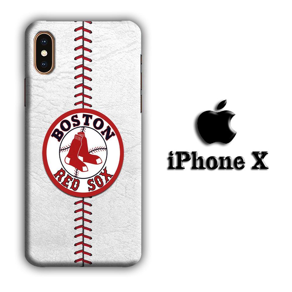 MLB Boston Red Sox Ball Skin coque 3D iphone X