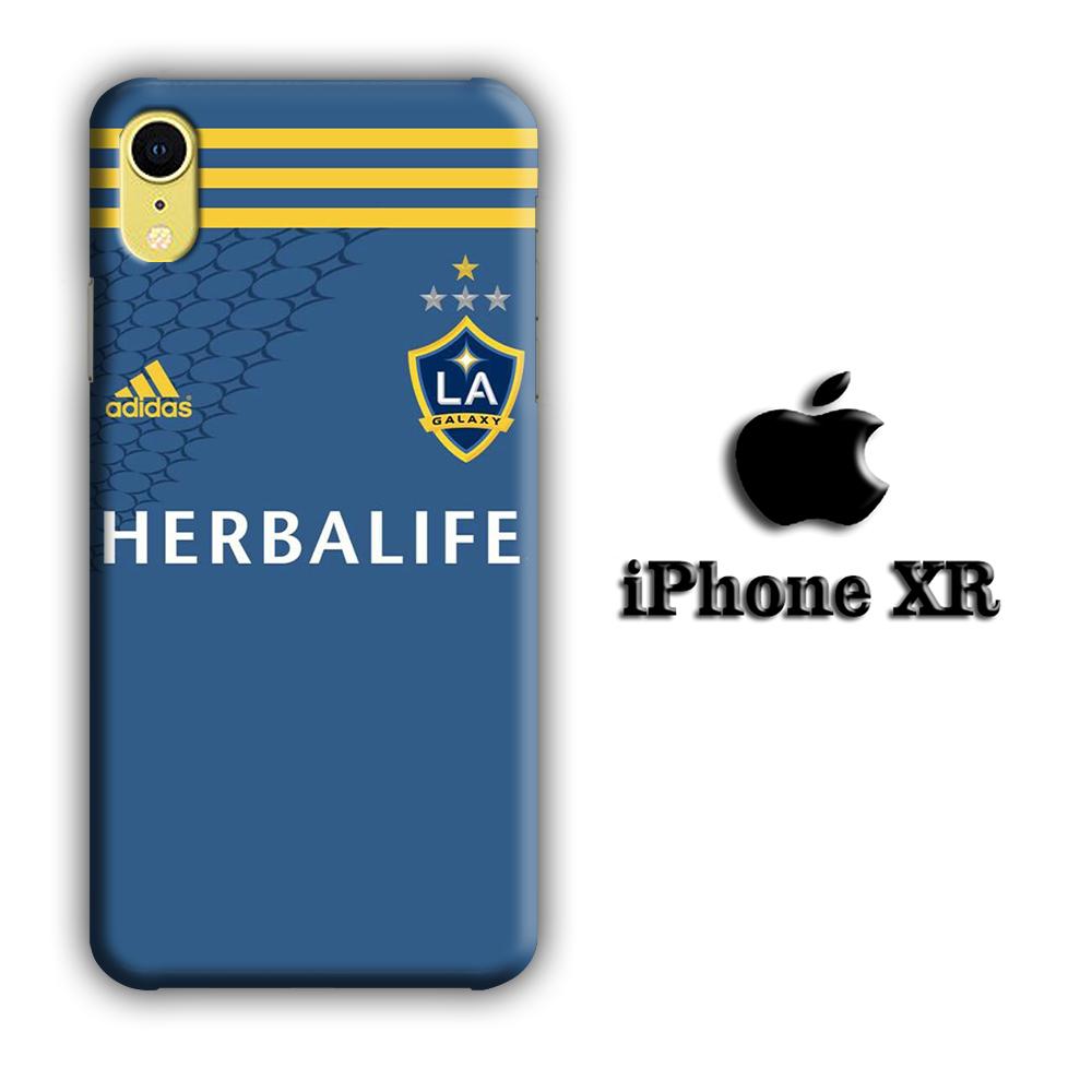 MLS LA Galaxy Jersey Blue coque 3D iPhone XR