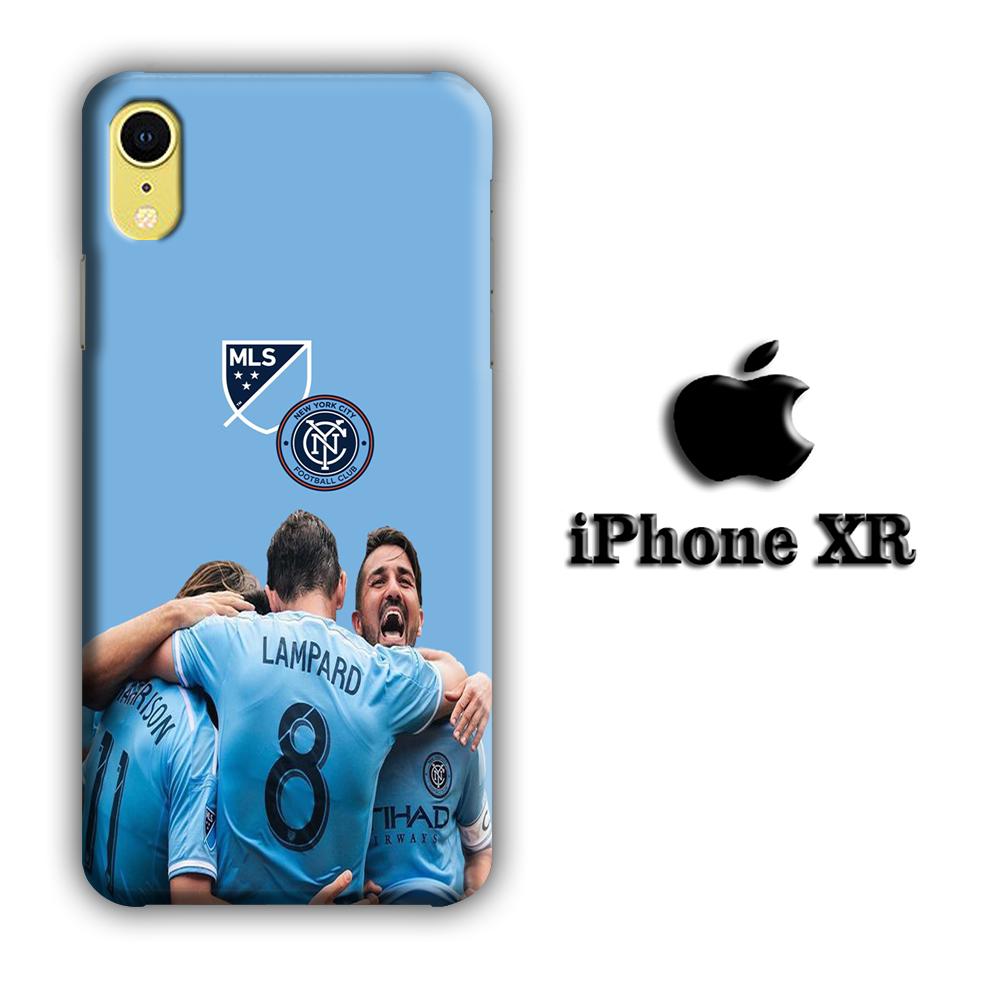 MLS New York City Squad coque 3D iPhone XR