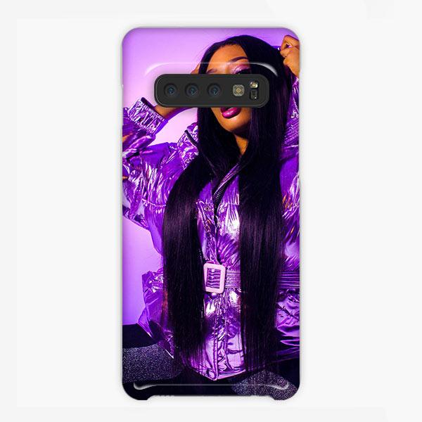 Coque Samsung galaxy S5 S6 S7 S8 S9 S10 S10E Edge Plus Megan Thee Stallion Purple Jacket