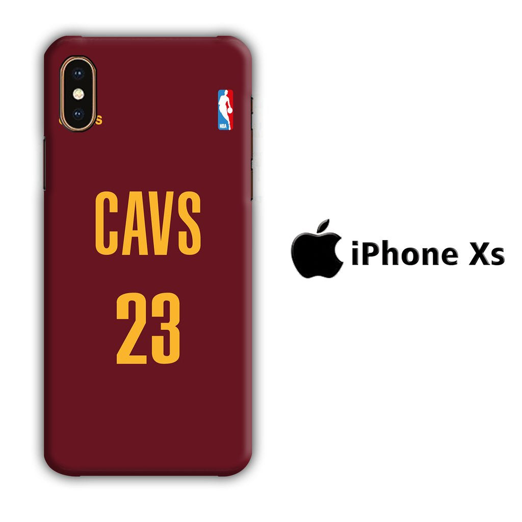 NBA Cleveland Jersey coque 3D iPhone Xs
