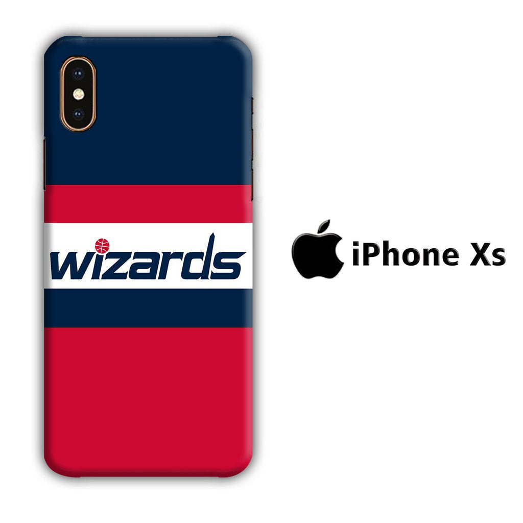 NBA Wizard Red Blue coque 3D iPhone Xs