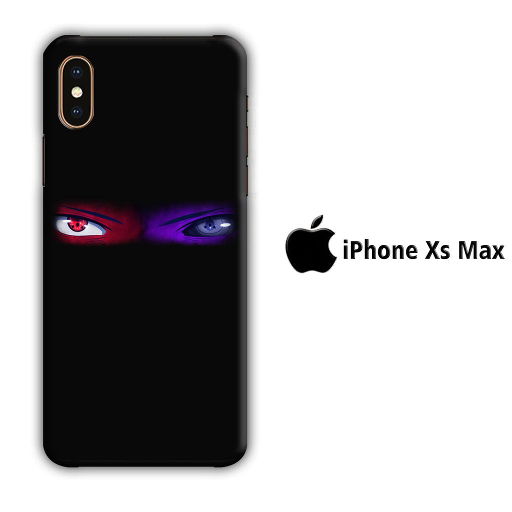 Naruto Eyes Blue Red coque 3D iPhone Xs Max