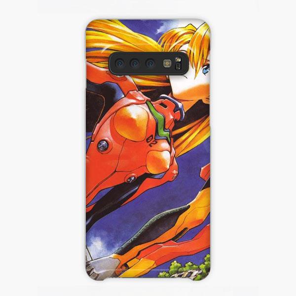 Coque Samsung galaxy S5 S6 S7 S8 S9 S10 S10E Edge Plus Neon Genesis Evangelion Asuka Langley Soryu