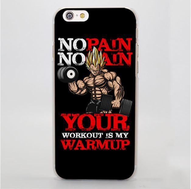 No Pain No Gain Your Workout is My Warmup iPhone 4 5 6 7 Plus coque