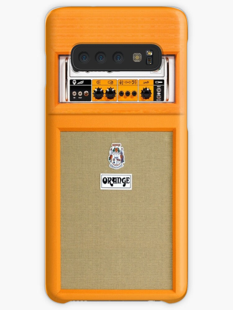 Orange color amp amplifier Coque Samsung S10