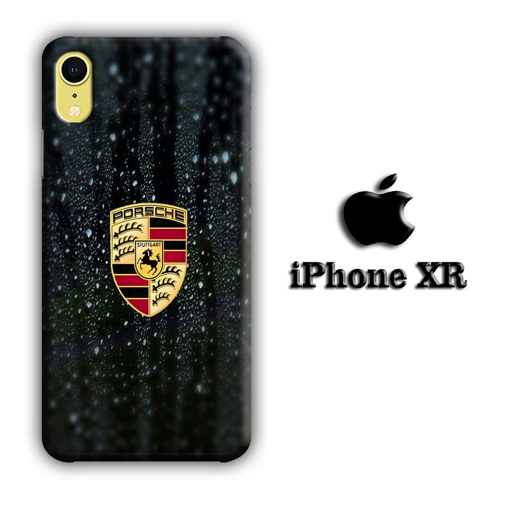 Porsche Logo Watermark coque 3D iPhone XR