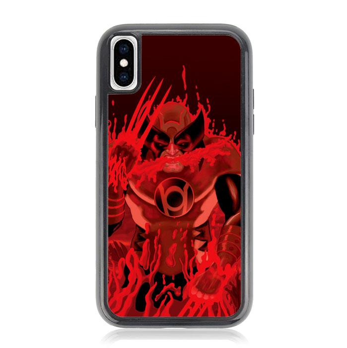 Red Lantern Wolverine Z1306 iPhone X, XS coque