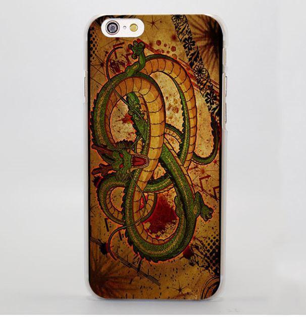 Shenron Vintage Brown Dragon Ball iPhone 5 6 7 Plus coque Cover