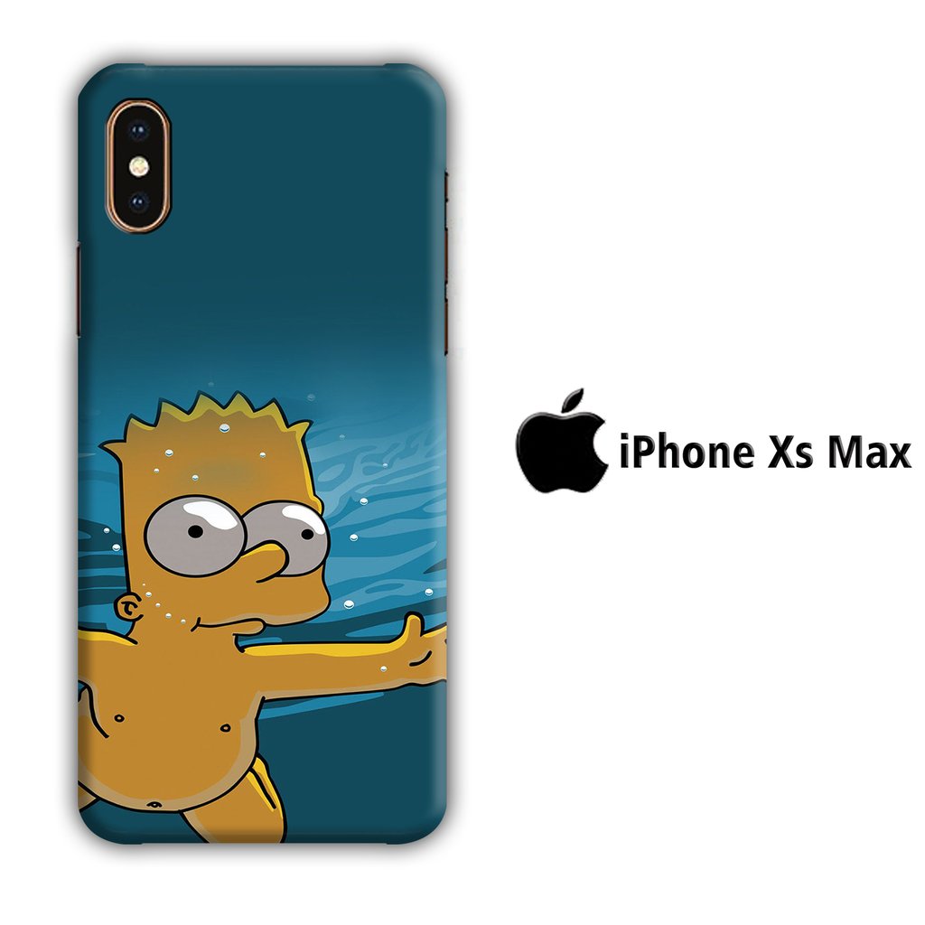 Simpson Swiming coque 3D iPhone Xs Max