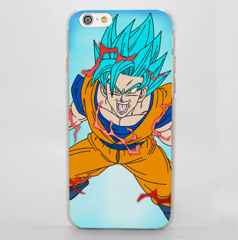 Super Saiyan Blue Angry Rage Son Goku Hard iPhone 5 6 7 Plus coque