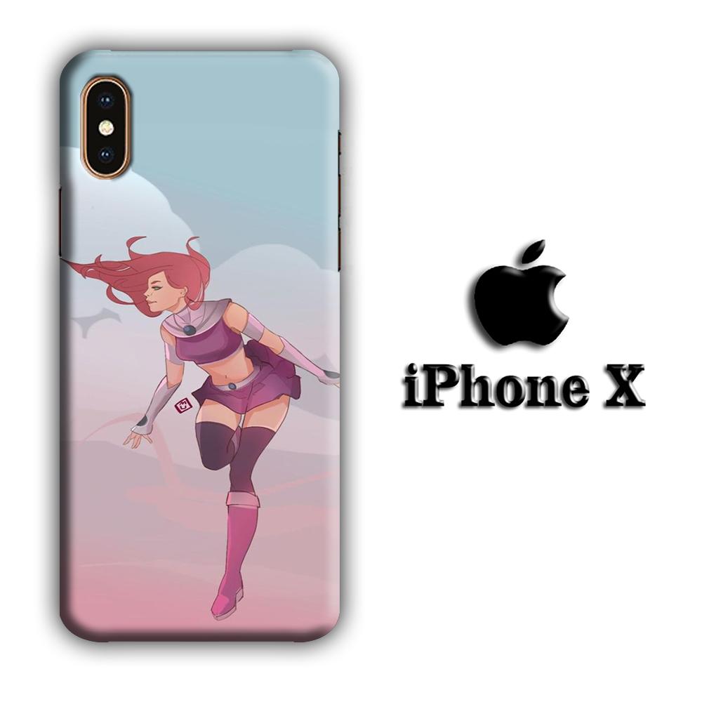 Teen Titans Starfire Fly coque 3D iphone X