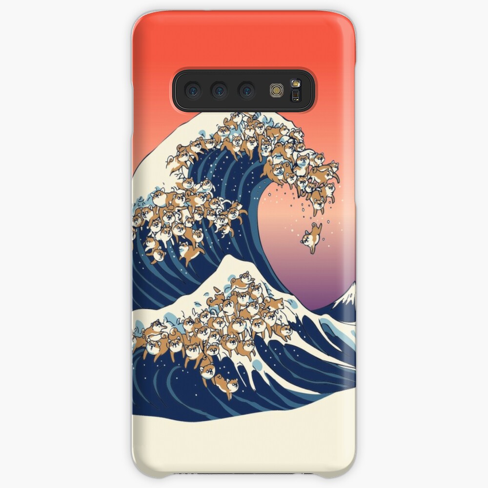 The Great Wave of Shiba Inu Coque Samsung S10