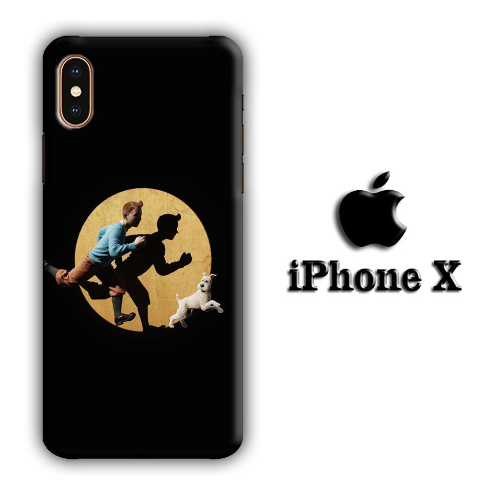 Tintin And Milo Pursued coque 3D iphone X