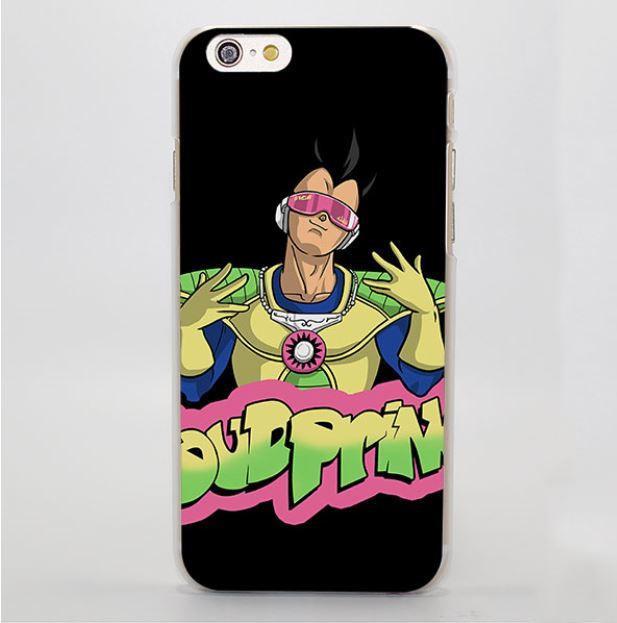 Vegeta Dub Prince Graffiti Cool Black Hard iPhone 4 5 6 7 Plus coque