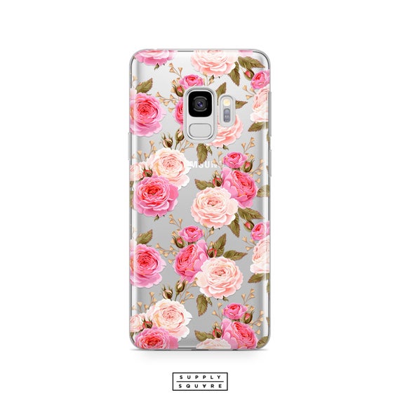 Watercolor Wild Flower Pink Bouquet Coque Samsung S10