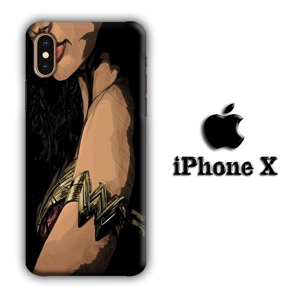 Wonder Woman Symbol in Arm coque 3D iphone X