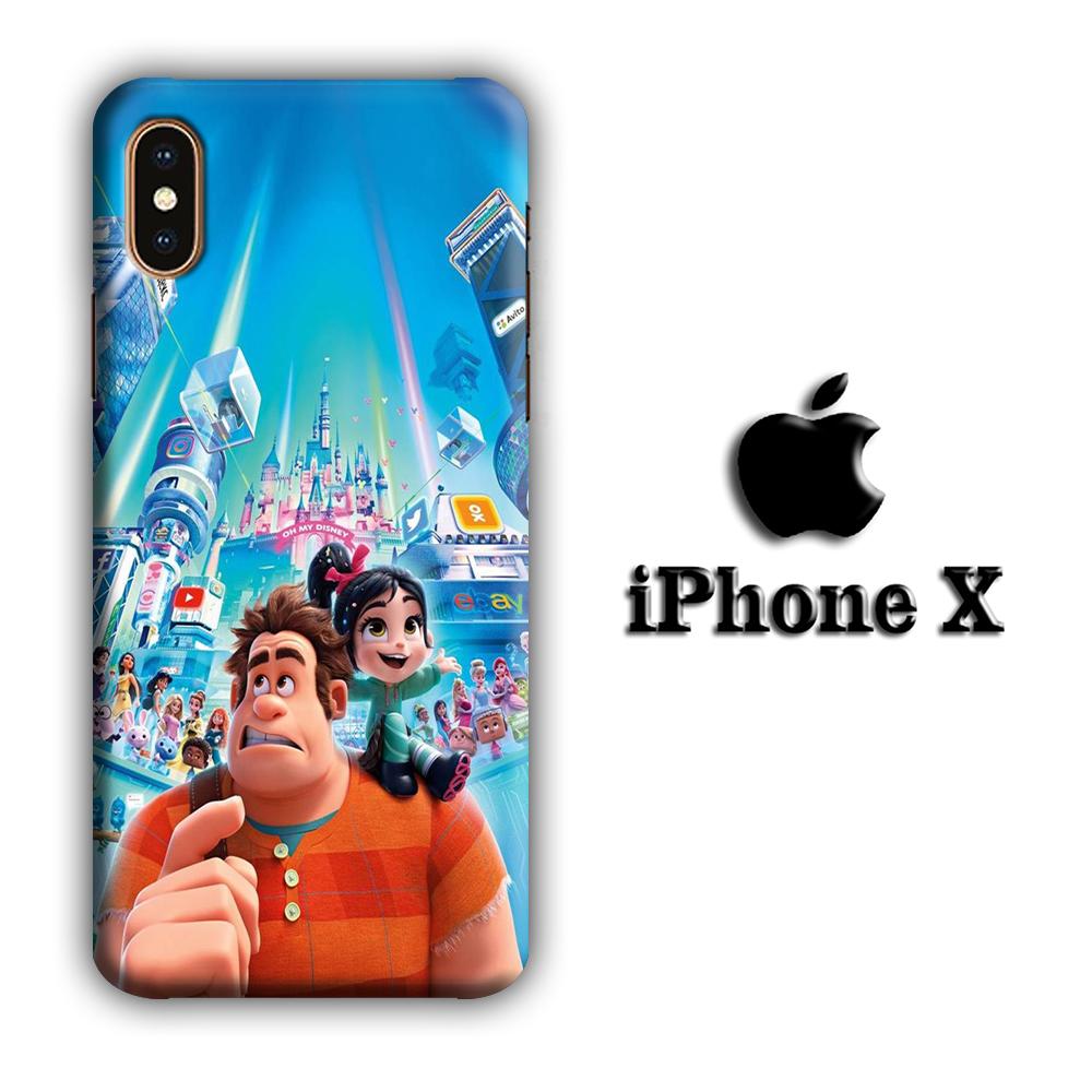 Wreck It Ralph And Vanellope Disney coque 3D iphone X