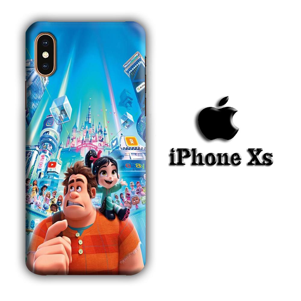 Wreck It Ralph And Vanellope Disney coque 3D iPhone Xs