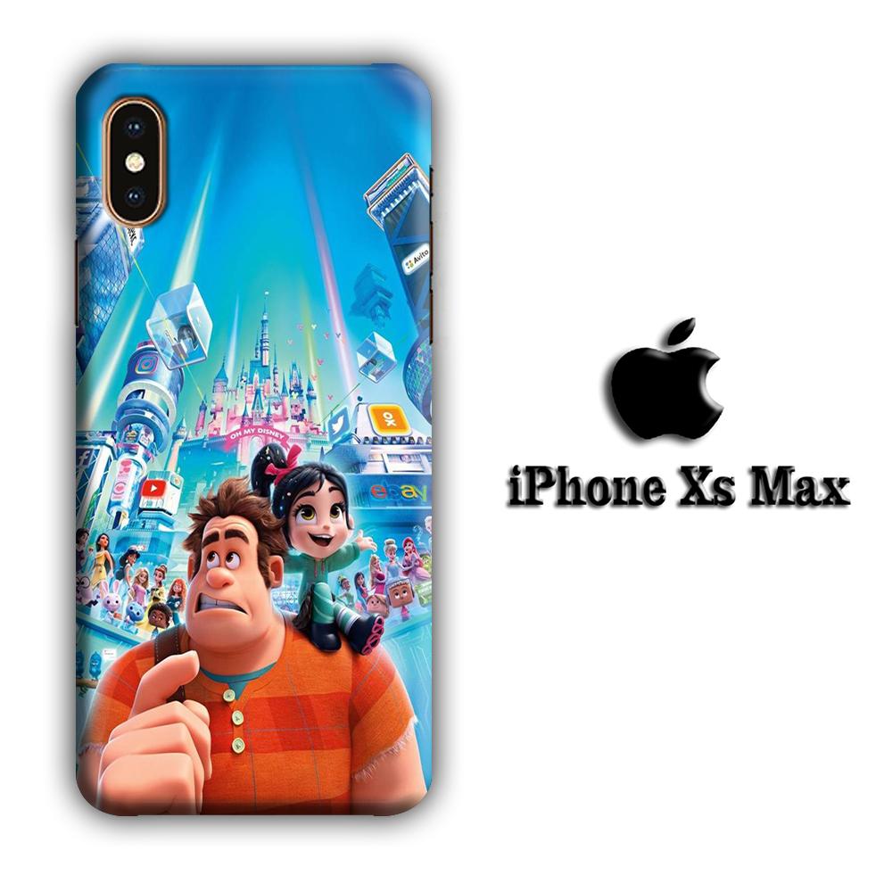 Wreck It Ralph And Vanellope Disney coque 3D iPhone Xs Max