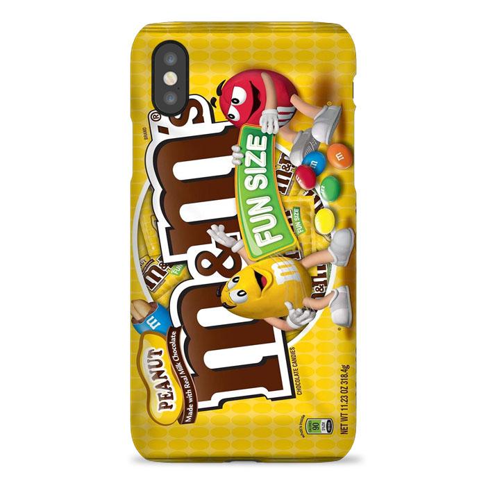 Coque iphone 5 6 7 8 plus x xs 11 pro max Yellow Peanut M&M Fun Size