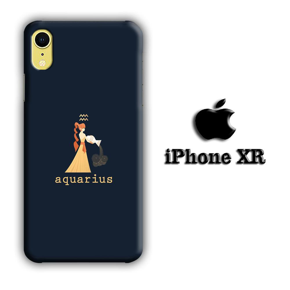 Zodiac Aquarius 002 coque 3D iPhone XR