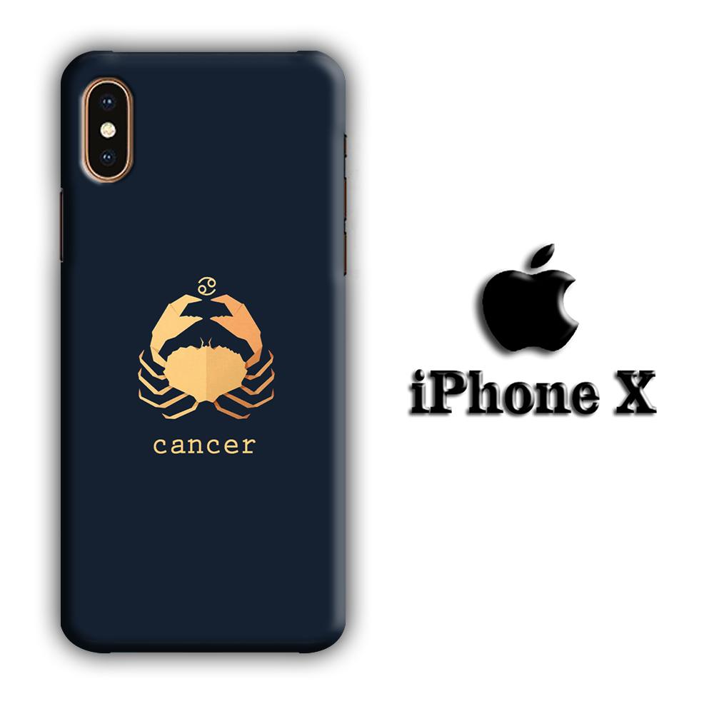 Zodiac Cancer 002 coque 3D iphone X