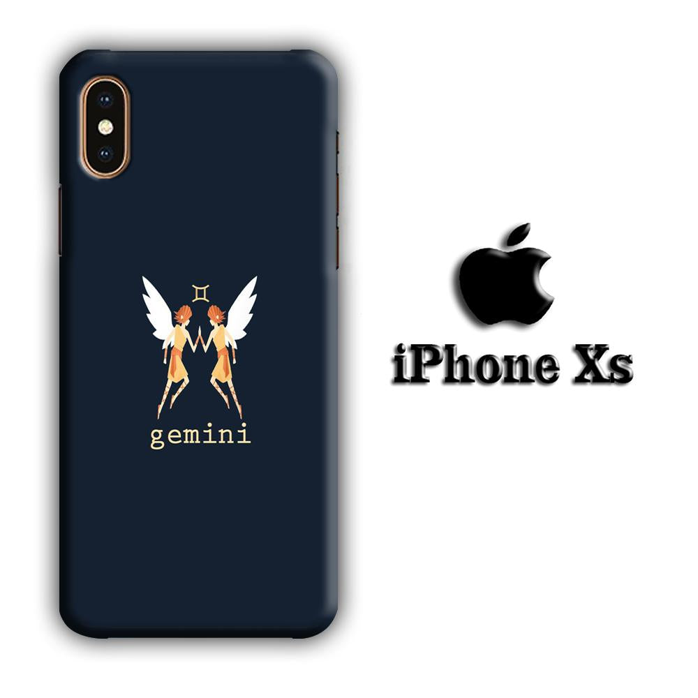Zodiac Gemini 002 coque 3D iPhone Xs