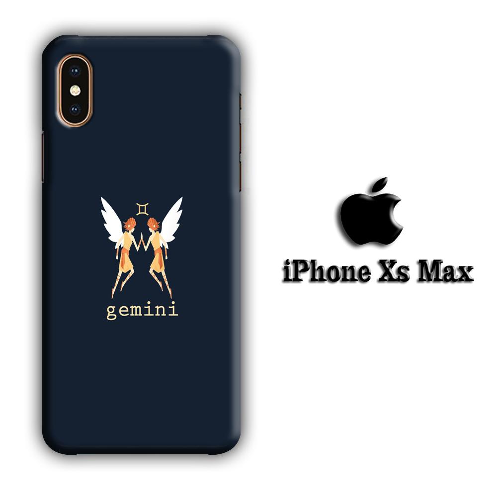 Zodiac Gemini 002 coque 3D iPhone Xs Max