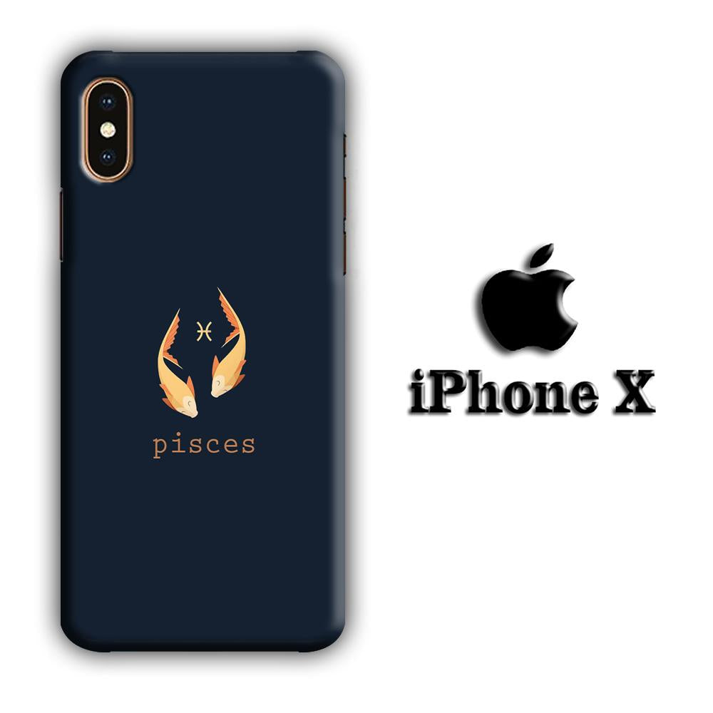 Zodiac Pisces 002 coque 3D iphone X