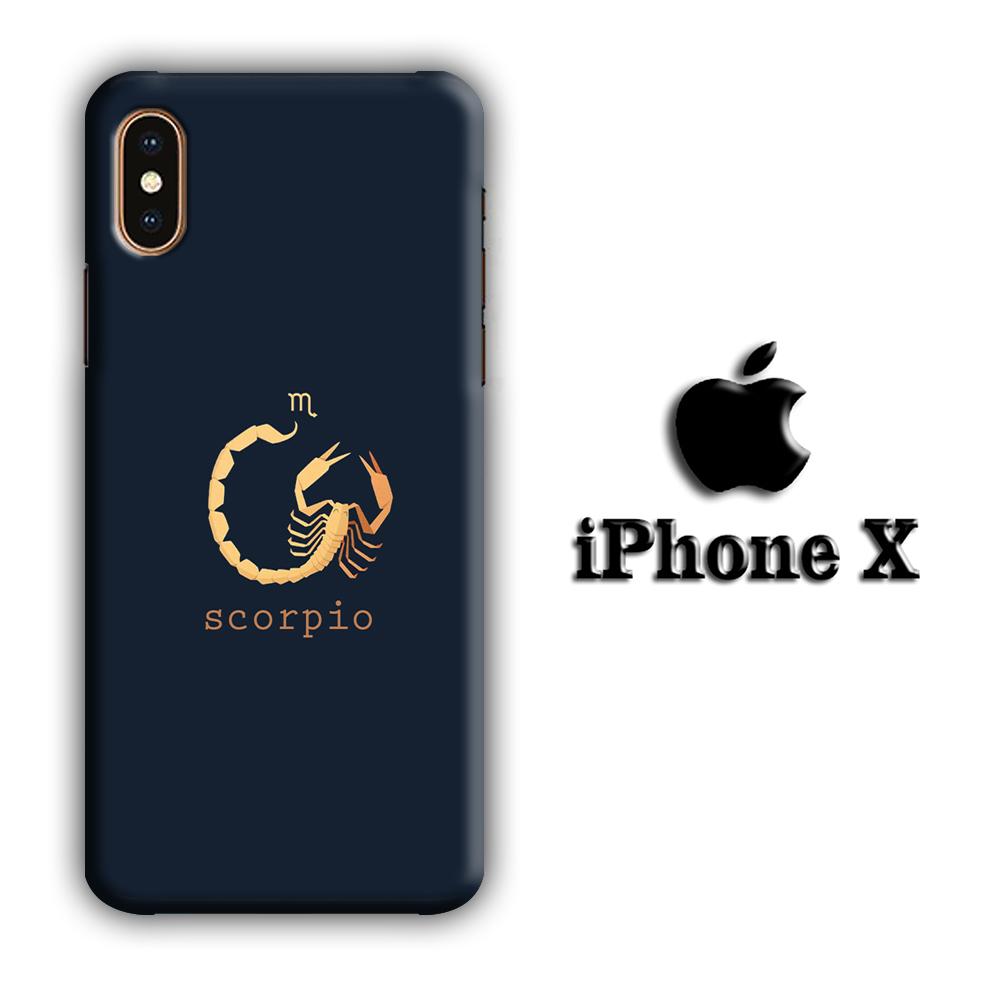 Zodiac Scorpio 002 coque 3D iphone X